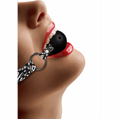 Ademend Ball Gag - Love Street Art Fashion - Afbeelding 4