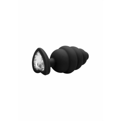 Geribbelde Diamant Hart Plug - Regular - Afbeelding 5