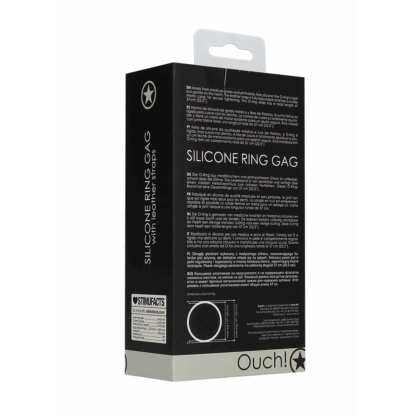 Siliconen Ring Gag met Leren Straps - Afbeelding 3