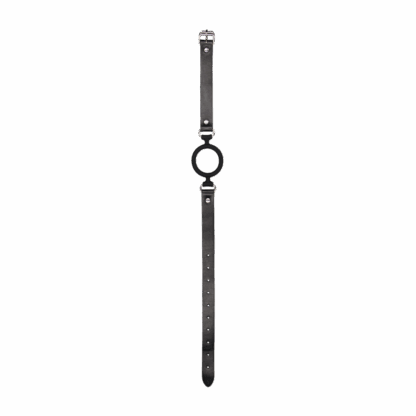 Siliconen Ring Gag met Leren Straps - Afbeelding 5