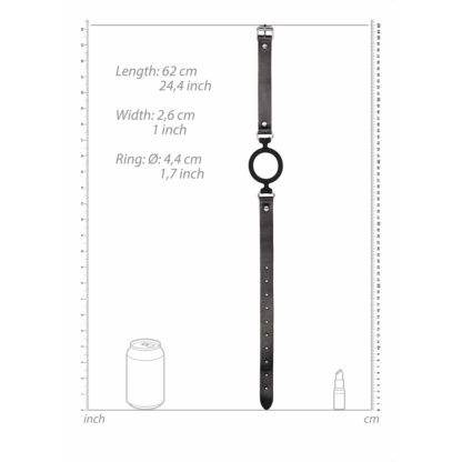 Siliconen Ring Gag met Leren Straps - Afbeelding 6