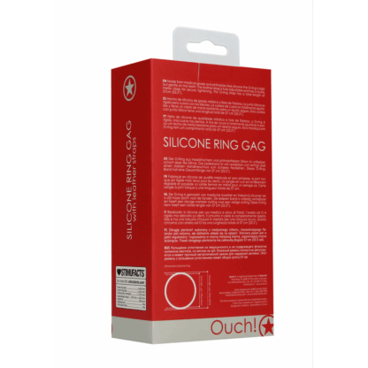 Siliconen Ring Gag met Leren Bandjes - Afbeelding 3