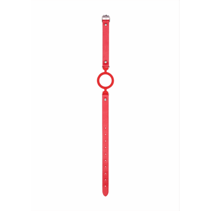 Siliconen Ring Gag met Leren Bandjes - Afbeelding 5