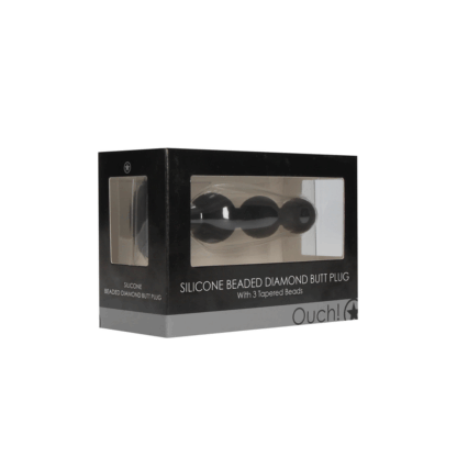 Silicone Beaded Diamond Buttplug - Afbeelding 2