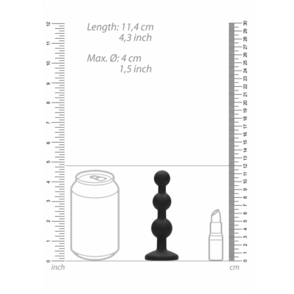 Silicone Beaded Diamond Buttplug - Afbeelding 7