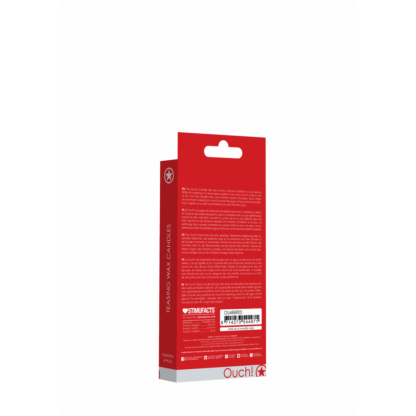 Plagerige Wax Kaarsen - 4 Stuks - Rood - Afbeelding 3