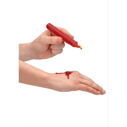 Plagerige Wax Kaarsen - 4 Stuks - Rood - Afbeelding 4