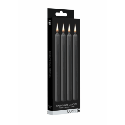 Plagen Wax Kaarsen - 4 Stuks - Groot - Zwart - Afbeelding 2