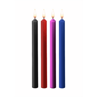 Teasing Wax Kaarsen - 4 Stuks - Groot - Multicolor