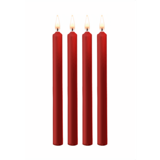 Plagen Kaarsen - 4 Stuks - Groot - Rood