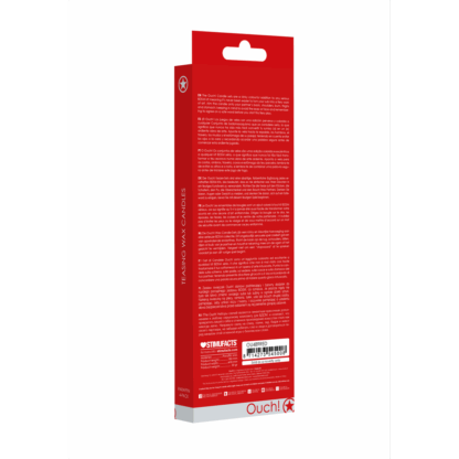 Plagen Kaarsen - 4 Stuks - Groot - Rood - Afbeelding 3