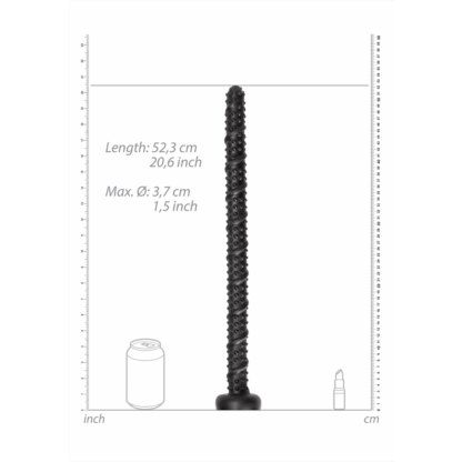 Ass Textured Snake Dildo - 22 / 55 cm - Afbeelding 3