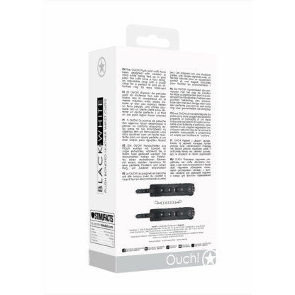 Pluche Gelijmde Leren Handboeien - Afbeelding 3