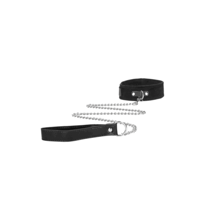 Klittenbandhalsband met Leash en Handboeien - Afbeelding 4