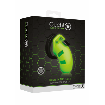 Model 20 Chastity Cage - Glow in the Dark - 4 / 9 cm - Afbeelding 2