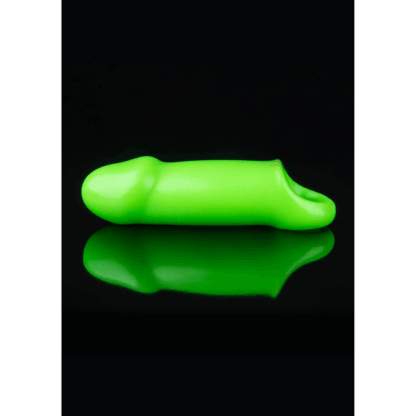 Gladde Dikke Rekbare Penis Huls - Glow in the Dark - Afbeelding 7