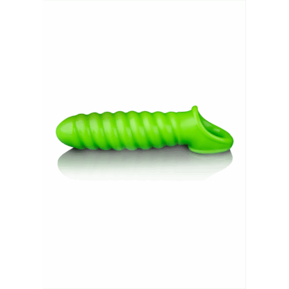 Swirl Rekbare Penis Sheath - Glow in the Dark - Afbeelding 4