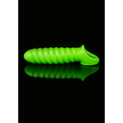 Swirl Rekbare Penis Sheath - Glow in the Dark - Afbeelding 7