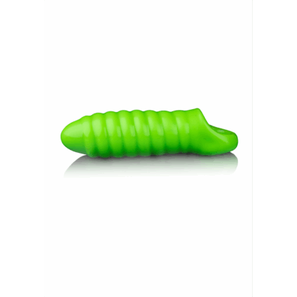 Swirl Dikke Rekbare Penis Sheath - Glow in the Dark - Afbeelding 4