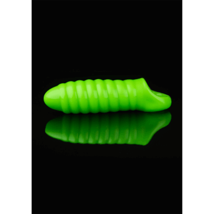 Swirl Dikke Rekbare Penis Sheath - Glow in the Dark - Afbeelding 7