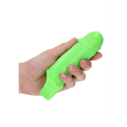 Zachte Dikke Rekbare Penis Huls - Glow in the Dark - Afbeelding 6