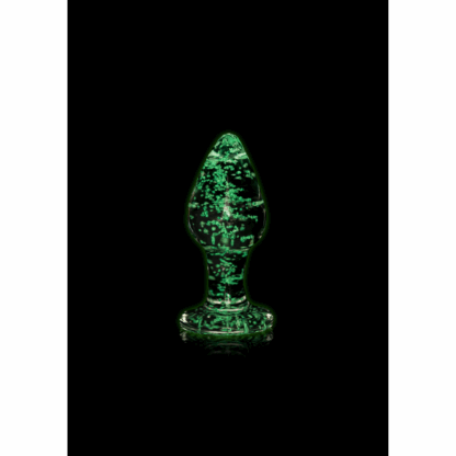Glazen Butt Plug - Glow in the Dark - Medium - Afbeelding 7