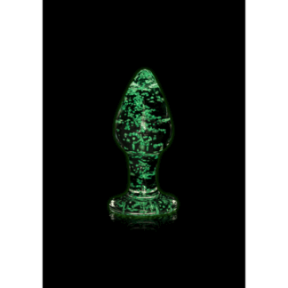 Glazen Butt Plug - Glow in the Dark - Groot
