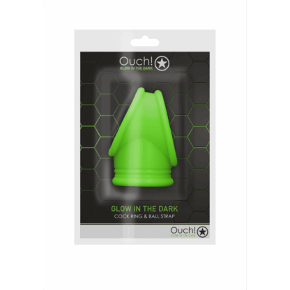 Cockring Ball Strap - Glow in the Dark - Afbeelding 2