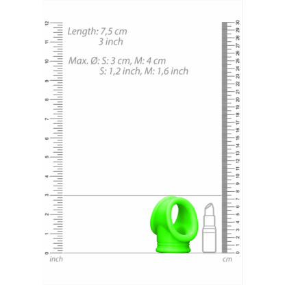 Cockring Ball Strap - Glow in the Dark - Afbeelding 5