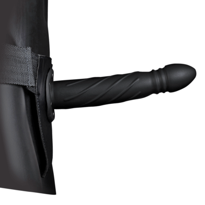 Twisted Hollow Strap-On - 20 cm - Zwart - Afbeelding 4