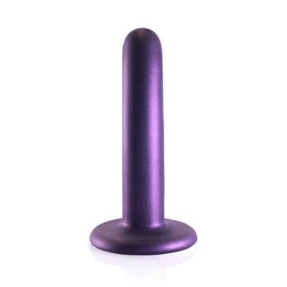 Zachte Silikon G-Spot Dildo - 5'' / 12 cm - Metallic Paars - Afbeelding 4