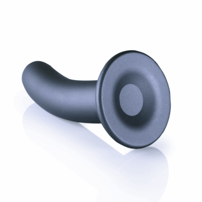 Zachte Silicone G-Spot Dildo - 6'' / 14,5 cm - Gunmetal - Afbeelding 5