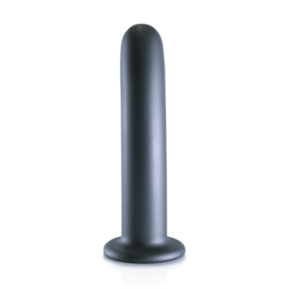 Zachte Siliconen G-Spot Dildo - 7'' / 17 cm - Gunmetal - Afbeelding 4