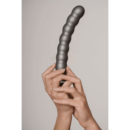 Beaded Silicone G-Spot Dildo - 8'' / 20,5 cm - Rosé Goud - Afbeelding 7