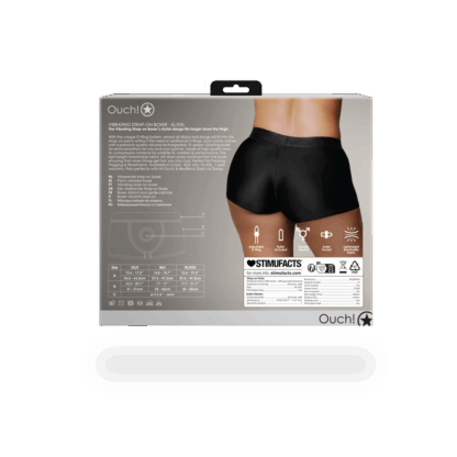 Vibrerende Strap-on Boxer - XL/XXL - Zwart - Afbeelding 4