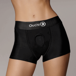 Vibrerende Strap-on Boxer - XS/S - Zwart