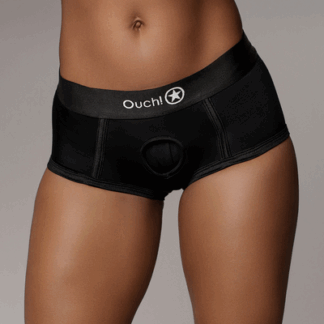Vibrerende Strap-on Boxershort - M/L - Zwart