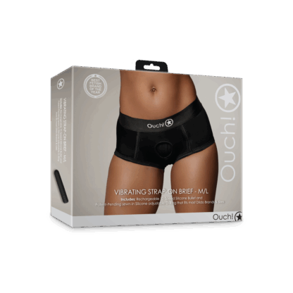 Vibrerende Strap-on Boxershort - M/L - Zwart - Afbeelding 2