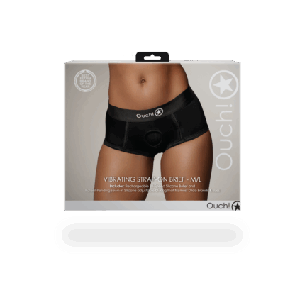 Vibrerende Strap-on Boxershort - M/L - Zwart - Afbeelding 3