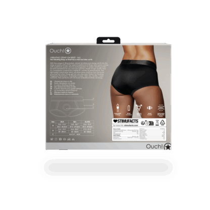 Vibrerende Strap-on Boxershort - M/L - Zwart - Afbeelding 4