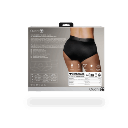 Vibrerende Strap-on Boxershort - XL/XXL - Zwart - Afbeelding 4