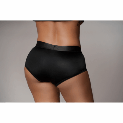 Vibrerende Strap-on Boxershort - XL/XXL - Zwart - Afbeelding 5