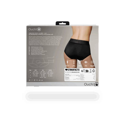 Vibrerende Strap-on Boxer - XS/S - Zwart - Afbeelding 4