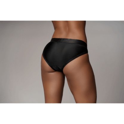 Vibrerende Strap-on Hipster - M/L - Zwart - Afbeelding 5
