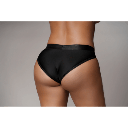 Vibrerende Strap-on Hipster - XL/XXL - Zwart - Afbeelding 5