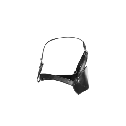 Hoofdbeugel met Mondmasker en Stevige Ballgag - Zwart - Afbeelding 6