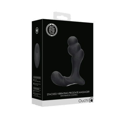 Gelaagde Vibrerende Prostaat Massager met Afstandsbediening - Zwart - Afbeelding 2