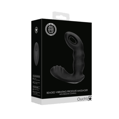 Beaded Vibrerende Prostaat Massager met Afstandsbediening - Zwart - Afbeelding 2