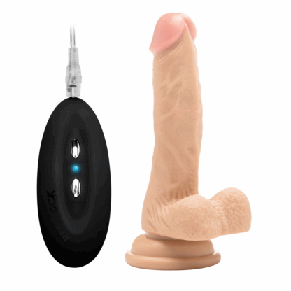 Vibrerende Realistische Cock met Scrotum - 7 / 18 cm - Afbeelding 4