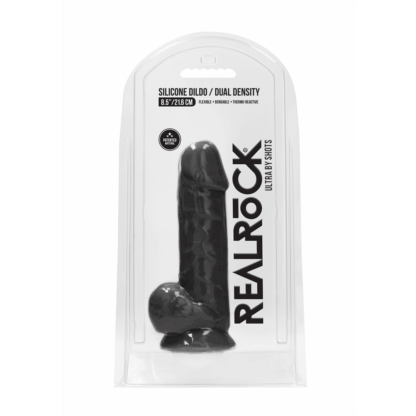 Siliconen Dildo met Ballen - 9 / 21,6 cm - Afbeelding 2